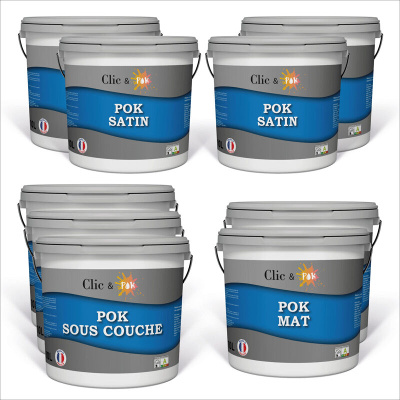 Kit peinture complet pour repeindre maison neuve