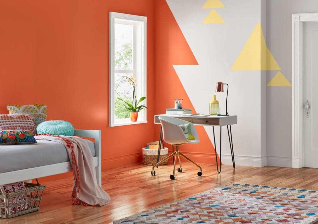 couleur 2024 interieur tendance en orange