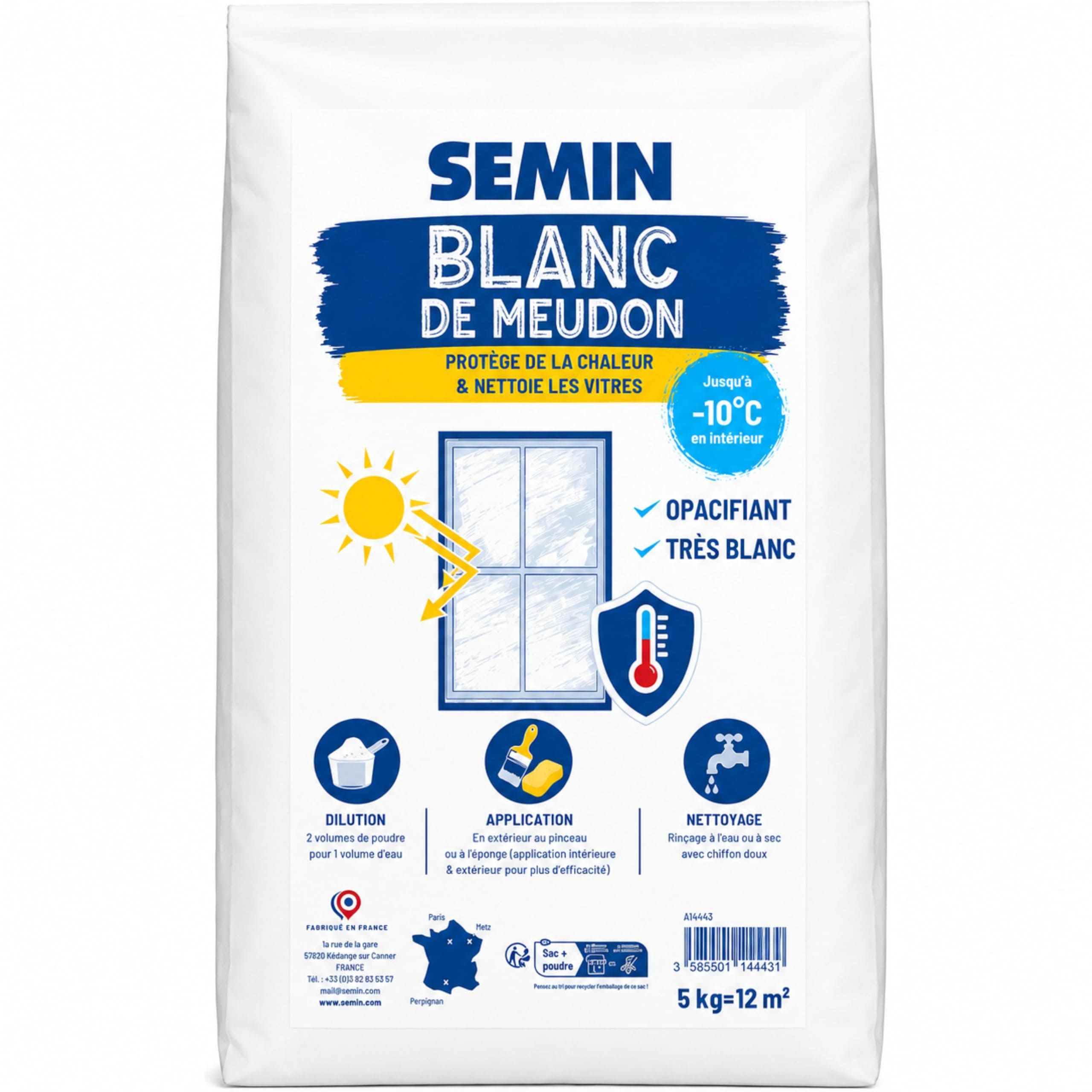 blanc de meudon protection chaleur canicule vitre semin